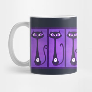 Purple Tiki Cats! Mug